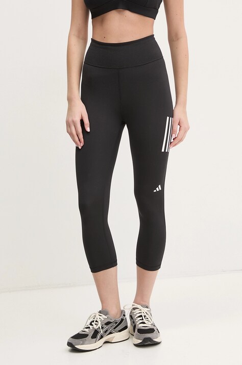 Běžecké legíny adidas Performance Own The Run černá barva, s potiskem, IS9918