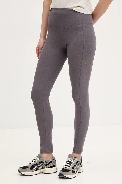 adidas colanti ALL SZN RIB femei, culoarea violet, neted, JJ1248