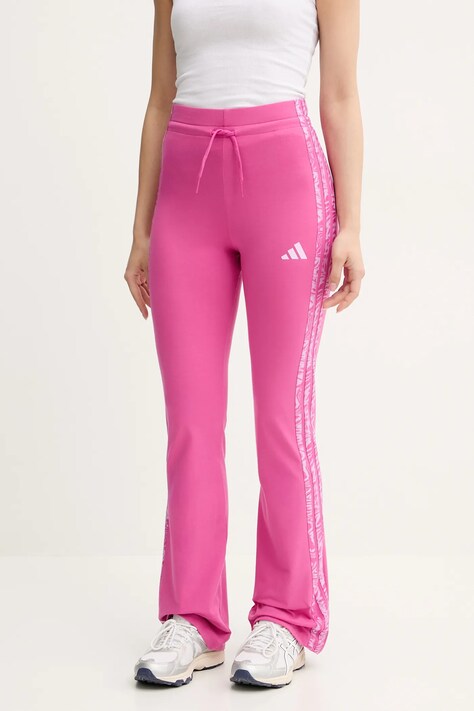 adidas spodnie dresowe W AOP Blur damskie kolor różowy z aplikacją JG6238