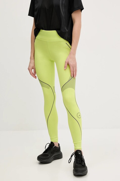 Tréninkové legíny adidas by Stella McCartney TruePace zelená barva, s potiskem, JJ0132