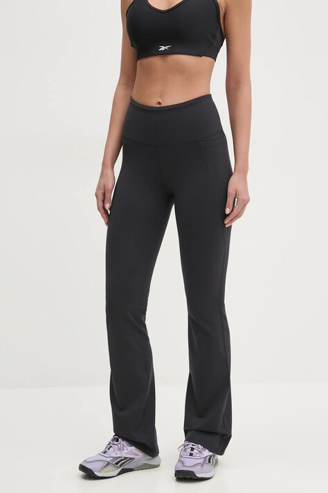 Reebok leggins de antrenament LUX Collection culoarea negru, uni, 100221288