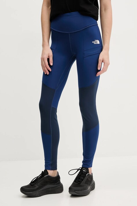 Sportovní legíny The North Face Felik Alpine dámské, modrá barva, hladké, NF0A89TY8Z41