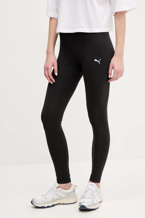 Puma colanti femei, culoarea negru, neted, 682424