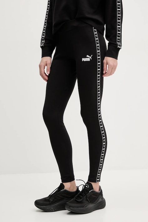 Леггинсы Puma женские цвет чёрный с аппликацией 685014