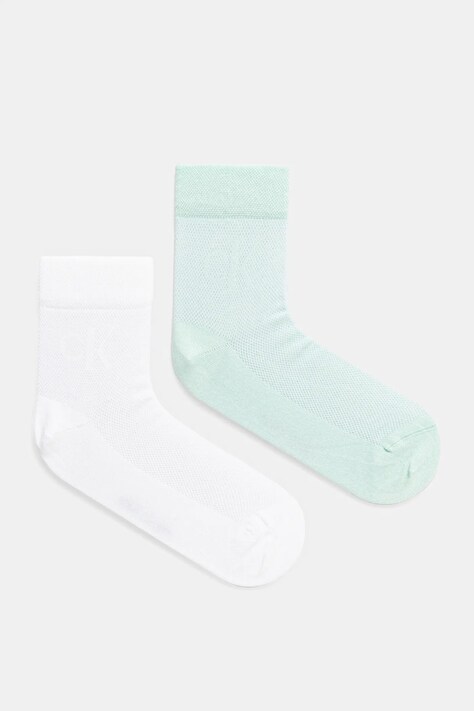 Čarape Calvin Klein Jeans 2-pack za žene, boja: tirkizna, 701231400