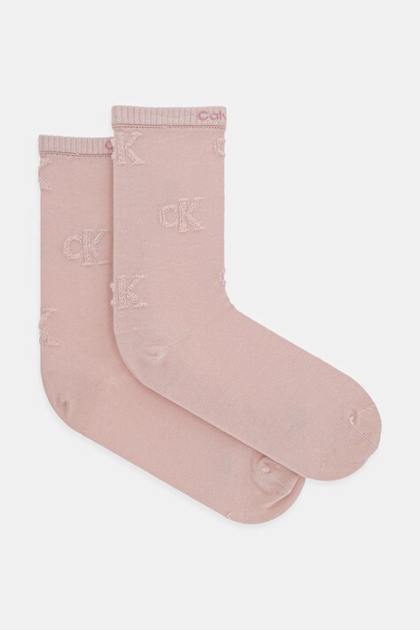 Calvin Klein Jeans sosete femei, culoarea roz, 701232643