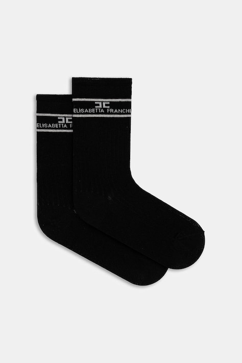 Elisabetta Franchi șosete culoarea negru, CZ10L52E2