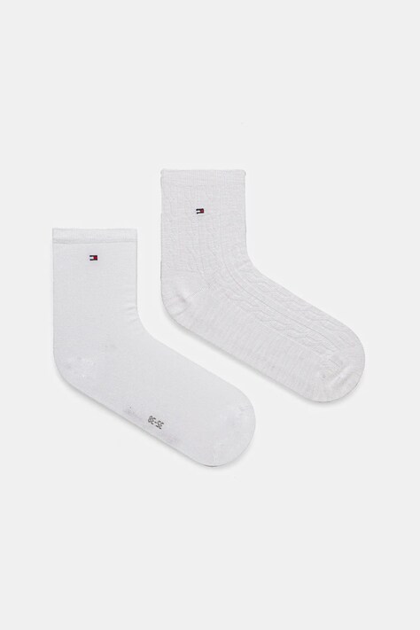 Шкарпетки Tommy Hilfiger 2-pack жіночі колір білий 701232608