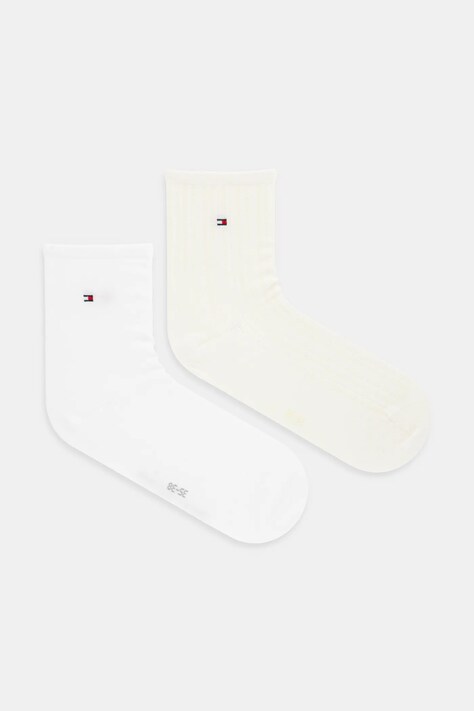 Tommy Hilfiger sosete 2-pack femei, culoarea galben, 701232613