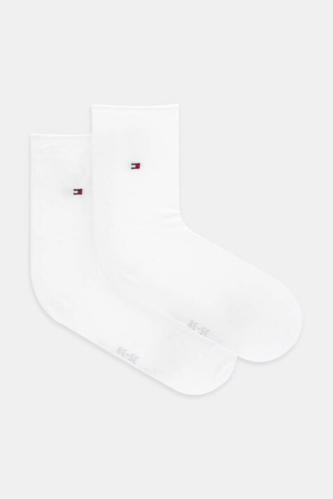 Tommy Hilfiger sosete femei, culoarea alb, 701232615