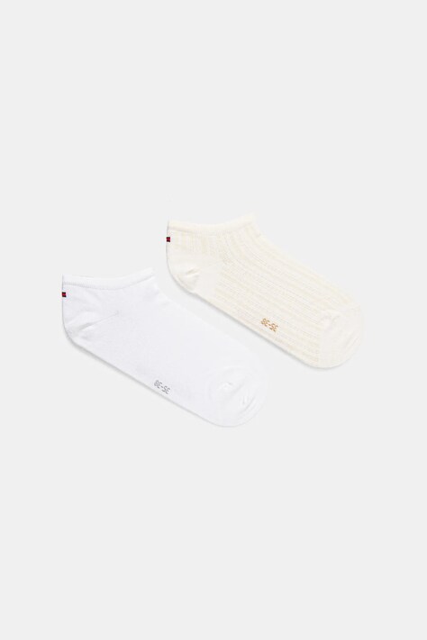 Tommy Hilfiger skarpetki 2-pack damskie kolor żółty 701232976