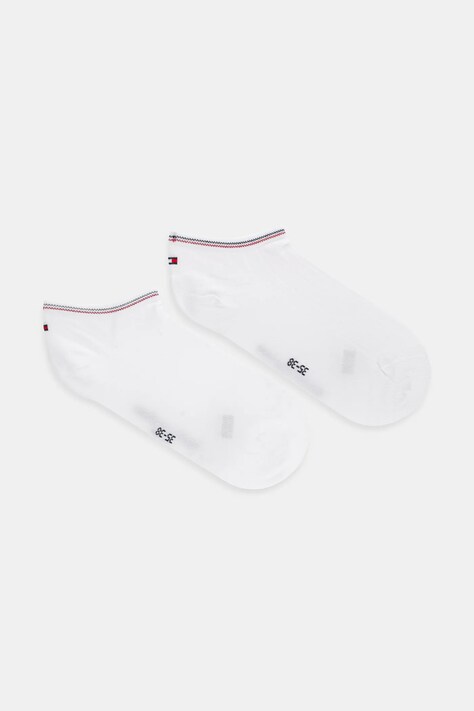 Tommy Hilfiger sosete 2-pack femei, culoarea alb, 701233234