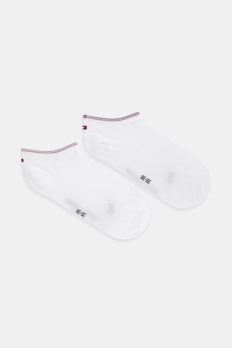 Tommy Hilfiger sosete 2-pack femei, culoarea alb, 701233234