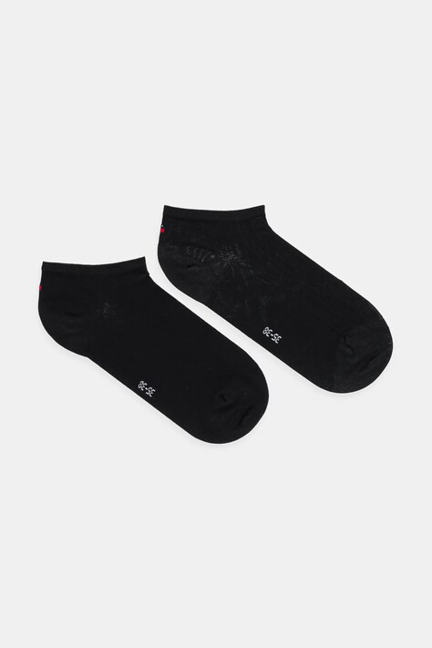 Tommy Hilfiger sosete 2-pack femei, culoarea negru, 701233234