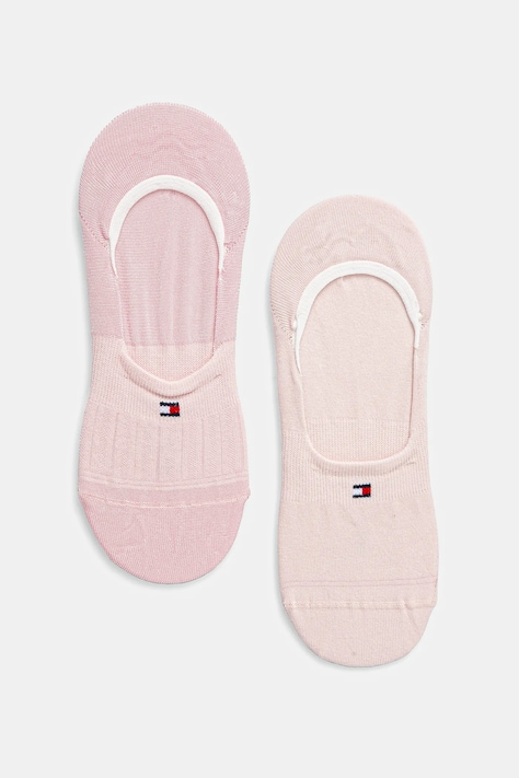 Členkové ponožky Tommy Hilfiger 2-pak dámske, ružová farba, 701233710