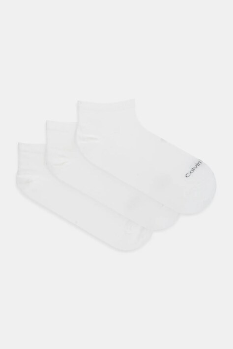 Calvin Klein șosete 3-pack culoarea alb, 701233833