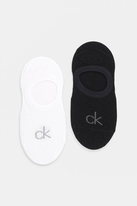 Calvin Klein șosete femei, culoarea alb, 701232679