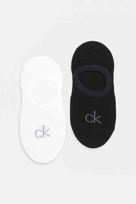 Calvin Klein șosete femei, culoarea alb, 701232679