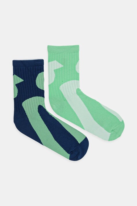 ON running sosete 2-pack femei, culoarea verde, 2UF10132900