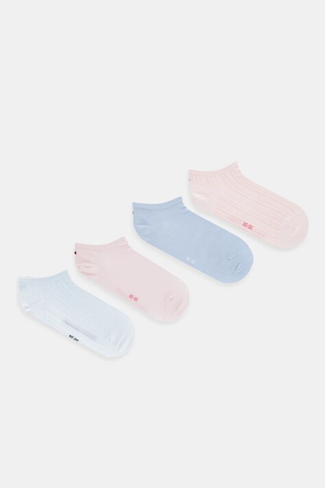 Ponožky Tommy Hilfiger 4-pack dámské, modrá barva, 701235891