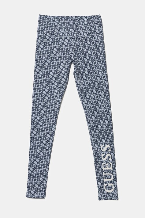 Guess legginsy dziecięce kolor niebieski wzorzyste J5RB06 J1314