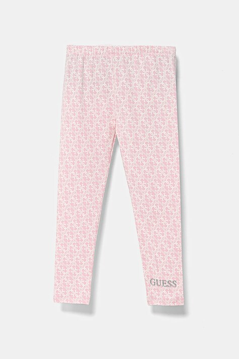 Guess leggings per bambini colore rosa K5RB01 J1314