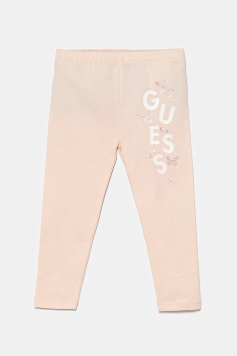 Guess leggins copii culoarea portocaliu, cu imprimeu, K5RB02 J1314