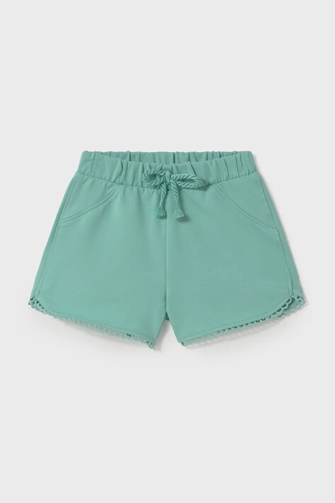 Βρεφικό βαμβακερό σορτς Mayoral χρώμα: τιρκουάζ, 603