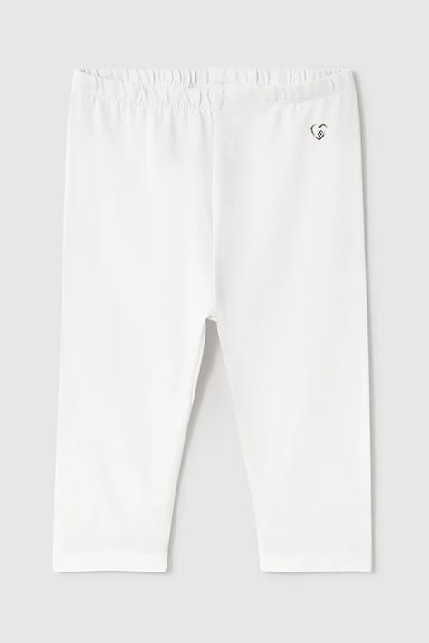 Dětské bavlněné legíny Mayoral bílá barva, 703