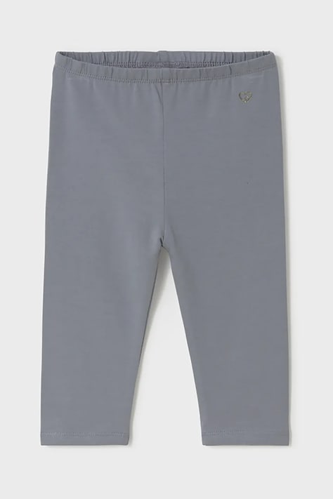Mayoral leggins din bumbac pentru bebeluși culoarea gri, neted, 703