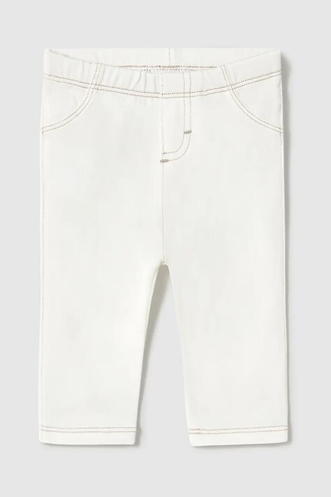 Kojenecké legíny Mayoral Newborn bílá barva, hladké, 1759