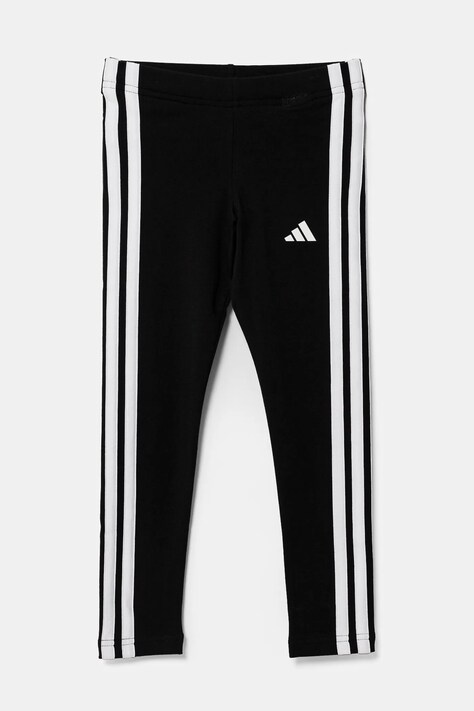 adidas legginsy dziecięce kolor czarny z aplikacją JE0313
