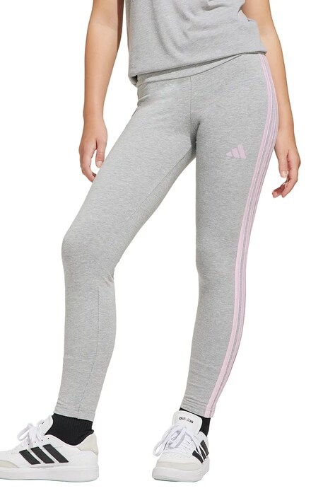 Dětské legíny adidas šedá barva, s aplikací, JF3674