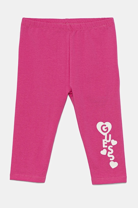 Guess gyerek legging rózsaszín, nyomott mintás, K5GB03 J1314