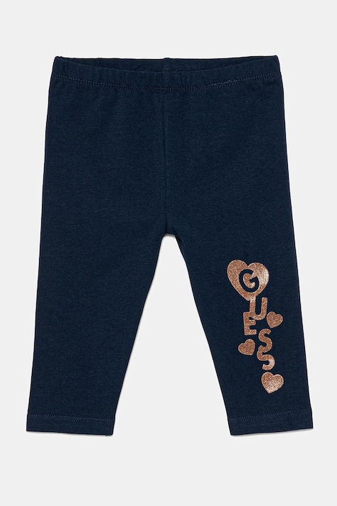 Detské legíny Guess tmavomodrá farba, s potlačou, K5GB03 J1314