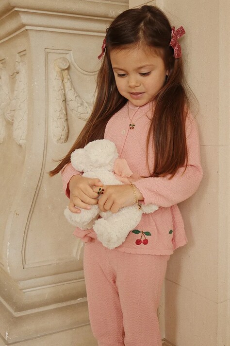 Konges Sløjd leggins di cotone bambino/a CYPRES PANTS GOTS colore rosa KS102418