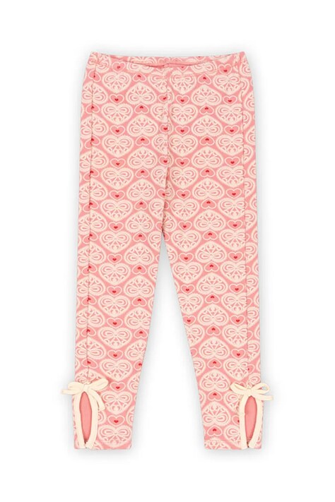 Детские леггинсы Konges Sløjd ELLA PANTS GOTS цвет розовый с узором KS102668