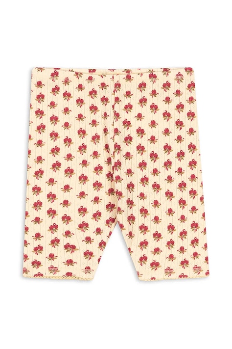 Konges Sløjd leggings MINNIE SHORT LEGGING GOTS culoarea bej, KS103149