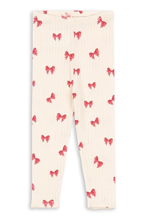 Legíny Konges Sløjd MINNIE PANTS GOTS béžová barva, KS103395