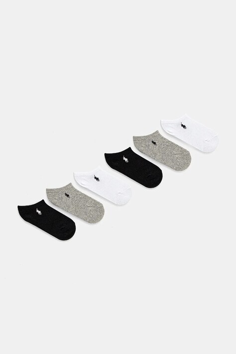 Dětské ponožky Polo Ralph Lauren 6-pack šedá barva, 446974578001