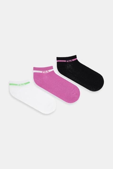 Ponožky Fila 3-pack růžová barva, F1427