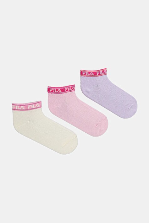 Fila skarpetki dziecięce 3-pack kolor różowy F1429