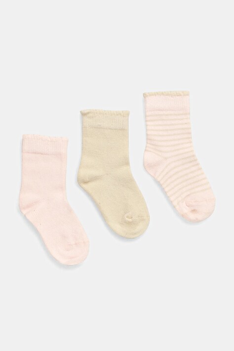 Kojenecké ponožky United Colors of Benetton 2-pack růžová barva, 6AO30703Y