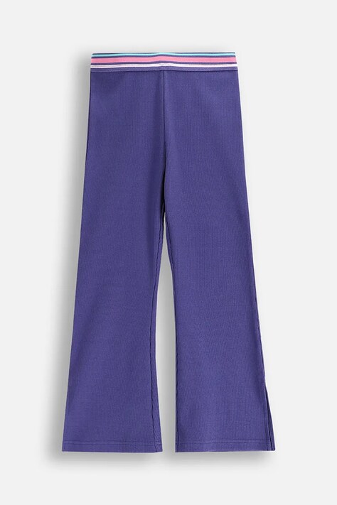 Детские леггинсы Coccodrillo цвет синий однотонные COSMIC GIRL KIDS