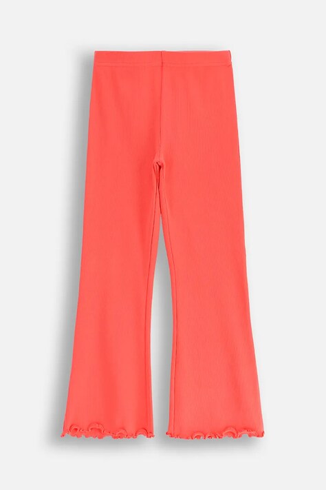 Дитячі легінси Coccodrillo колір помаранчевий однотонні REBEL GIRL KIDS