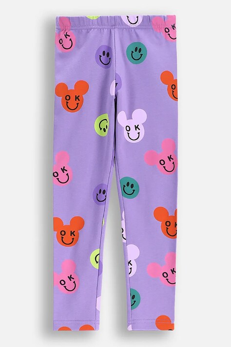 Coccodrillo leggins copii culoarea violet, cu imprimeu, EVERYDAY GIRL