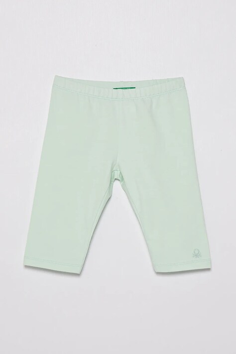 Детские леггинсы United Colors of Benetton цвет зелёный однотонная 3MT1GF01M