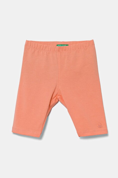 Детские леггинсы United Colors of Benetton цвет оранжевый однотонная 3MT1GF01M