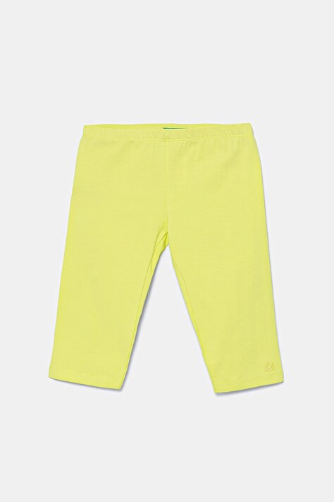 Детские леггинсы United Colors of Benetton цвет зелёный однотонная 3MT1GF01M