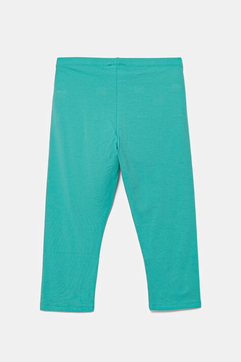 United Colors of Benetton legginsy dziecięce kolor turkusowy gładkie 3MT1CF02J
